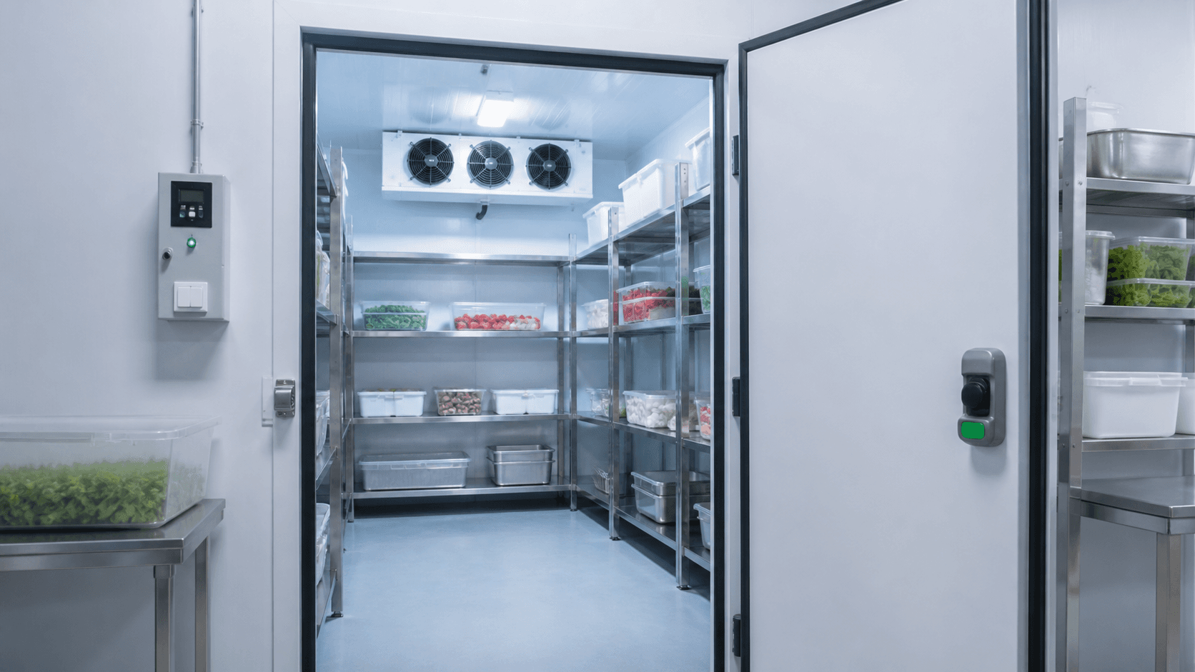 Cold room refrigeration environment
